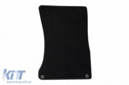 Textilfußmatten von Rigum geeignet für Mercedes S-Klasse W222 2013-2020 mit kurzem Radstand, Set aus 4 Stück, schwarz-image-6246015