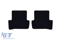 Textilfußmatten von Rigum geeignet für Mercedes C-Klasse W204 2007-2014, Set aus 4 Stück, schwarz-image-6246748