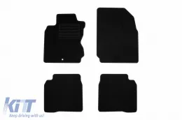 image-70-Textilfußmatten von Rigum geeignet für Nissan Note 2006-2013, Set aus 4 Stück, schwarz