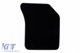 Textilfußmatten von Rigum geeignet für Opel Agila B 2008-2014, Set aus 4 Stück, schwarz-image-6246246