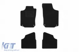 image-6-Textilfußmatten von Rigum geeignet für Opel Corsa C 2000-2006, Set aus 4 Stück, schwarz