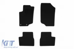 image-57-Textilfußmatten von Rigum geeignet für Peugeot 207 2006-2014, Set aus 4 Stück, schwarz