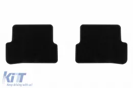 Textilfußmatten von Rigum geeignet für Renault Clio 2012-2019, Set aus 4 Stück, schwarz-image-6244291