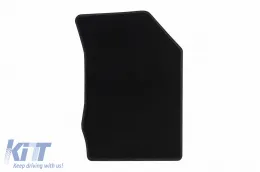 Textilfußmatten von Rigum geeignet für Renault Clio II 1998-2005, Set aus 4 Stück, schwarz-image-6246547