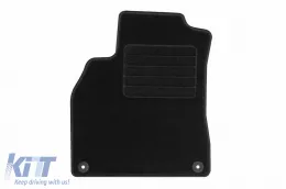 Textilfußmatten von Rigum geeignet für Renault Fluence 2010-2015, Set aus 4 Stück, schwarz-image-6246560