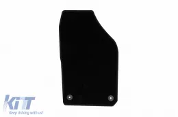 Textilfußmatten von Rigum geeignet für Seat Ibiza 2008-2017, Set aus 4 Stück, schwarz-image-6244330