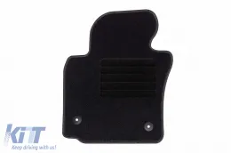 Textilfußmatten von Rigum geeignet für Seat Leon 2009-2013, Set aus 4 Stück, schwarz-image-6248037
