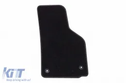 Textilfußmatten von Rigum geeignet für Seat Leon 2009-2013, Set aus 4 Stück, schwarz-image-6248038