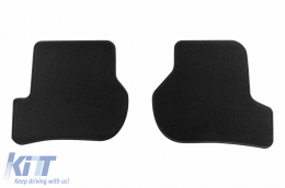 Textilfußmatten von Rigum geeignet für Skoda Octavia 2005-2013, Set aus 4 Stück mit ovalen Befestigungslöchern, schwarz-image-6244359