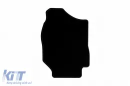 Textilfußmatten von Rigum geeignet für Suzuki Jimny nach 2021 mit Automatikgetriebe und 5 Sitzen, Set aus 4 Stück, schwarz-image-6247344