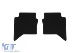 Textilfußmatten von Rigum geeignet für Toyota Hilux 2005-2016 mit Einzelkabine, Set aus 4 Stück, schwarz-image-6246978