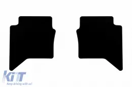 Textilfußmatten von Rigum geeignet für Toyota Hilux 2005-2016 mit Doppelkabine, Set aus 4 Stück, schwarz-image-6247318