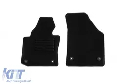image-36-Textilfußmatten von Rigum geeignet für Volkswagen Caddy 2M 2005-2021, Set aus 2 Stück, schwarz