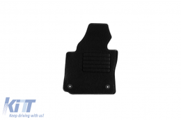 Textilfußmatten von Rigum geeignet für Volkswagen Caddy 2M 2005-2021, Set aus 2 Stück, schwarz-image-6244406