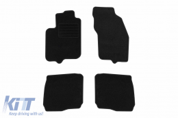 image-51-Textilfußmatten von Rigum geeignet für Mitsubishi Carisma 2000-2004, Set aus 4 Stück, schwarz