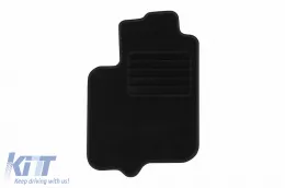 Textilfußmatten von Rigum geeignet für Mitsubishi Carisma 2000-2004, Set aus 4 Stück, schwarz-image-6246036