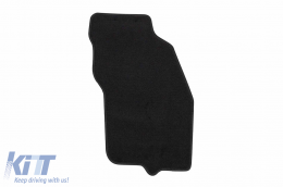 Textilfußmatten von Rigum geeignet für Mitsubishi Carisma 2000-2004, Set aus 4 Stück, schwarz-image-6246037