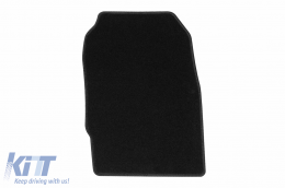 Textilfußmatten von Rigum geeignet für Mitsubishi Colt 2004-2012 3 Türen, Set aus 4 Stück, schwarz-image-6246044