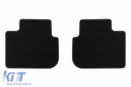 Textilfußmatten von Rigum geeignet für Mitsubishi Colt 2004-2012 3 Türen, Set aus 4 Stück, schwarz-image-6246045
