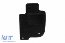 Textilfußmatten von Rigum geeignet für Mitsubishi L200 2007-2015, Set aus 4 Stück, schwarz-image-6246057