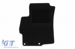 Textilfußmatten von Rigum geeignet für Mitsubishi Lancer 2009-2017, Set aus 4 Stück, schwarz-image-6246064