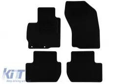 image-56-Textilfußmatten von Rigum geeignet für Mitsubishi Outlander 2007-2015, Set von 4 Stück, schwarz
