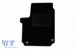Textilfußmatten von Rigum geeignet für Volkswagen Amarok 2010-2020, Set aus 4 Stück, schwarz-image-6246359