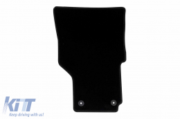 Textilfußmatten von Rigum geeignet für Volkswagen Amarok 2010-2020, Set aus 4 Stück, schwarz-image-6246360