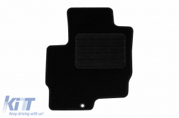 Textilfußmatten von Rigum geeignet für Mitsubishi Colt 2004-2012 5 Türen, Set aus 4 Stück, schwarz-image-6246407