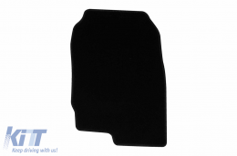 Textilfußmatten von Rigum geeignet für Mitsubishi Colt 2004-2012 5 Türen, Set aus 4 Stück, schwarz-image-6246408