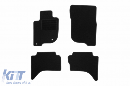 image-27-Textilfußmatten von Rigum geeignet für Mitsubishi L200 nach 2015, Set mit 4 Stück, schwarz