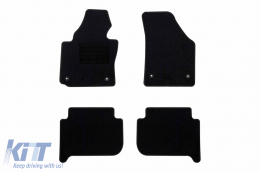 image-70-Textilfußmatten von Rigum geeignet für Volkswagen Touran 2003-2015, Set aus 4 Stück, schwarz