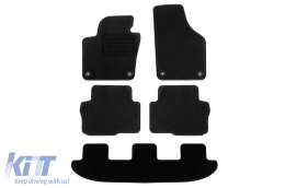 image-47-Textilfußmatten von Rigum geeignet für Volkswagen Sharan, Seat Alhambra nach 2010, mit 7 Sitzen, Set aus 5 Stück, schwarz