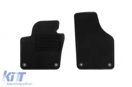 Textilfußmatten von Rigum geeignet für Volkswagen Sharan, Seat Alhambra nach 2010, mit 7 Sitzen, Set aus 5 Stück, schwarz-image-6248076