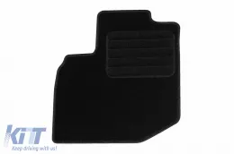 Textilte Fußmatten von Rigum geeignet für Honda Jazz 2008-2015, Set aus 4 Stück, schwarz-image-6245386