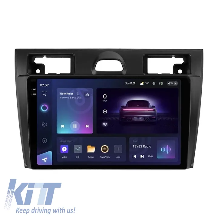 Teyes CC3 2K 360 Car Navigation suitable for Ford Fiesta 5 2002-2008 6+128GB 9.5 QLED Octa-core 2Ghz, Android 4G Bluetooth 5.1 DSP