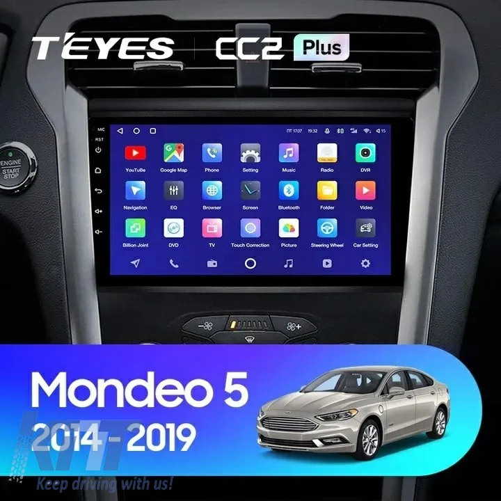 Teyes CC3 2K 360 Car Navigation suitable for Ford Mondeo 4 2014-2022 6+128GB 9.5 QLED Octa-core 2Ghz Android 4G Bluetooth 5.1 DSP