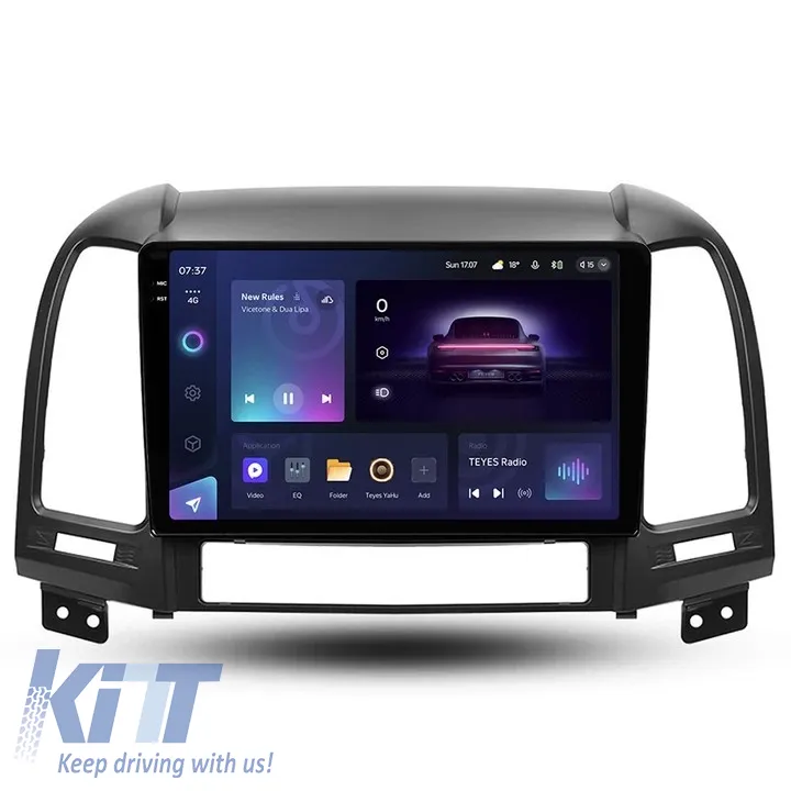 Teyes CC3 2K 360 Car Navigation suitable for Hyundai Santa Fe 2 2007-2012 6+128GB 9.5 QLED Octa-core 2Ghz Android 4G Bluetooth 5.1 DSP