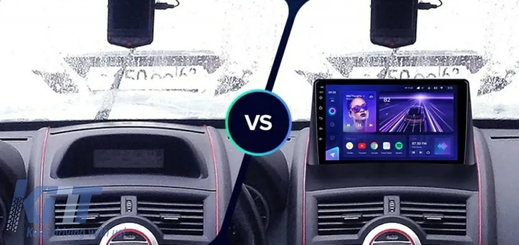 Teyes CC3 2K 360 Car Navigation suitable for Renault Megane 2 2002-2009 6+128GB 9.5 QLED Octa-core 2Ghz, Android 4G Bluetooth 5.1 DSP