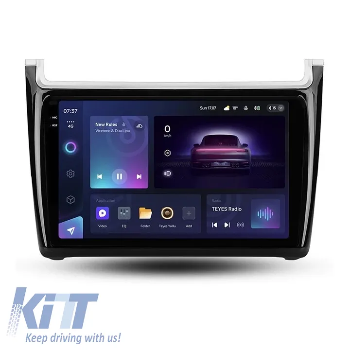 Teyes CC3 2K 360 Car Navigation suitable for Volkswagen Polo 5 2008-2020 6+128GB 9.5 QLED Octa-core 2Ghz, Android 4G Bluetooth 5.1 DSP