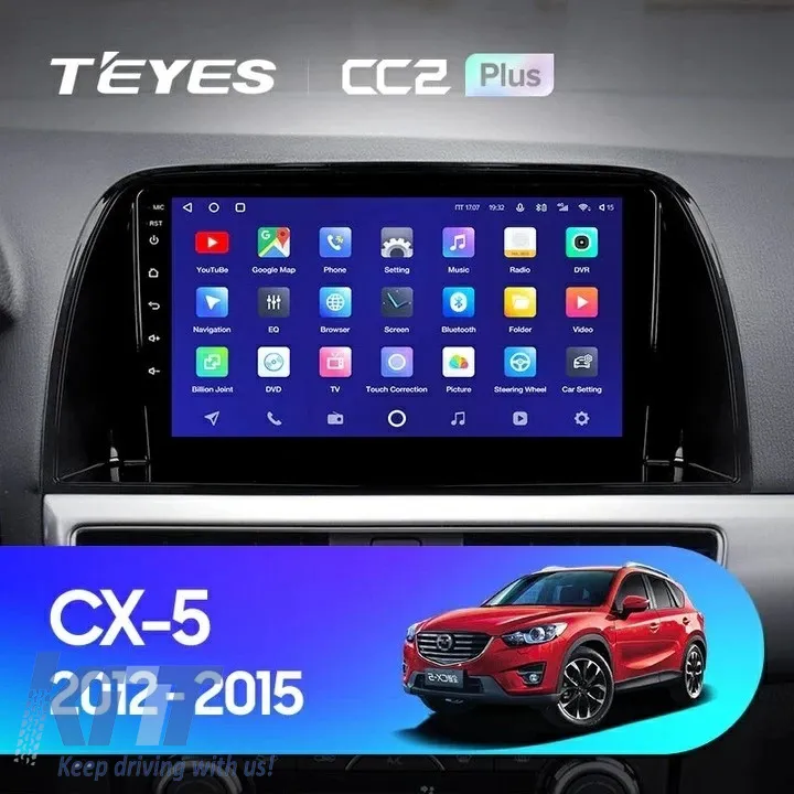 Teyes CC3 2K 360 Car Navigation suitable for Mazda CX-5 2012-2015 6+128GB 9.5 QLED Octa-core 2Ghz, Android 4G Bluetooth 5.1 DSP