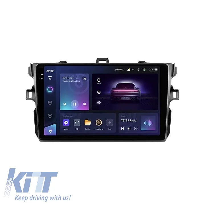 Teyes CC3 2K 360 Car Navigation suitable for Toyota Corolla 10 2006-2013 6+128GB 9.5 QLED Octa-core 2Ghz, Android 4G Bluetooth 5.1 DSP