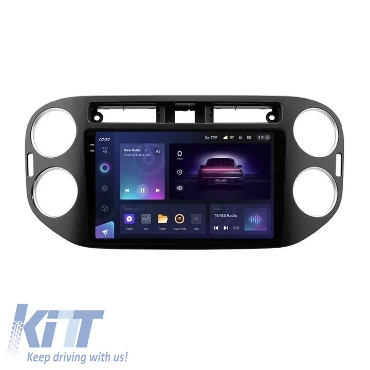 Teyes CC3 2K 360 Car Navigation suitable for Volkswagen Tiguan 1 2006-2016 6+128GB 9.5 QLED Octa-core 2Ghz, Android 4G Bluetooth 5.1 DSP