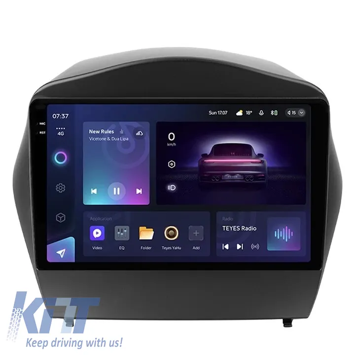 Teyes CC3 2K 360 Car Navigation suitable for Hyundai Tucson 2 2009-2015 6+128GB 9.5 QLED Octa-core 2Ghz, Android 4G Bluetooth 5.1 DSP