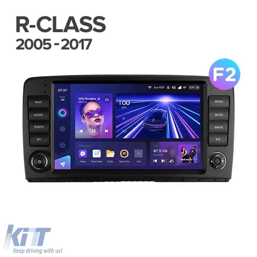 Teyes CC3 2K 360 Car Navigation suitable for Mercedes-Benz R Class W251 2005-2017 6+128GB 9.5 QLED Octa-core 2Ghz, Android 4G Bluetooth 5.1 DSP