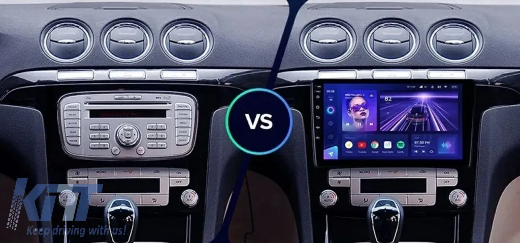 Teyes CC3 2K Car Navigation suitable for Ford S-MAX 2006-2015 6+128GB 9.5 QLED Octa-core 2Ghz, Android 4G Bluetooth 5.1 DSP