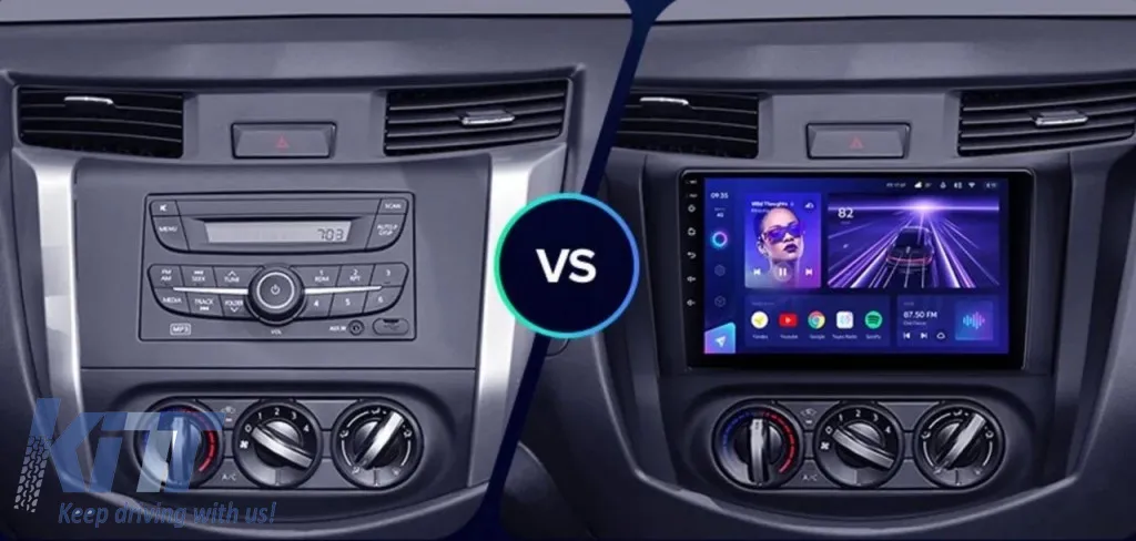 Teyes CC3 2K Car Navigation suitable for Nissan Navara 4 D23 2014-2021 4+64GB 9.5 QLED Octa-core 2Ghz, Android 4G Bluetooth 5.1 DSP