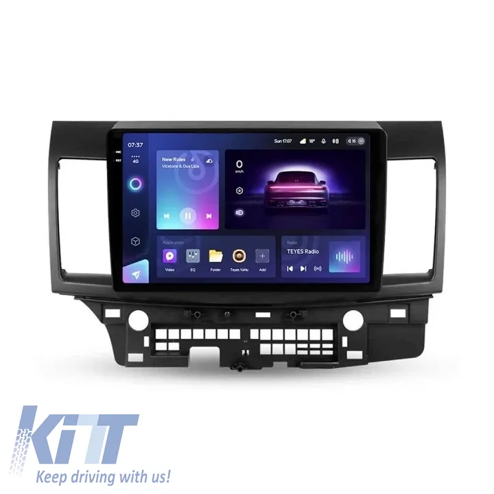 Teyes CC3 2K Car Navigation suitable for Mitsubishi Lancer 10 2007-2012 6+128GB 10.36 QLED Octa-core 2Ghz, Android 4G Bluetooth 5.1 DSP