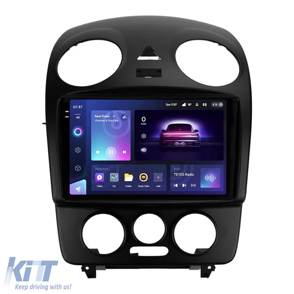 Teyes CC3 2K Car Navigation suitable for Volkswagen New Beetle 1998-2010 4+64GB 9.5 QLED Octa-core 2Ghz, Android 4G Bluetooth 5.1 DSP