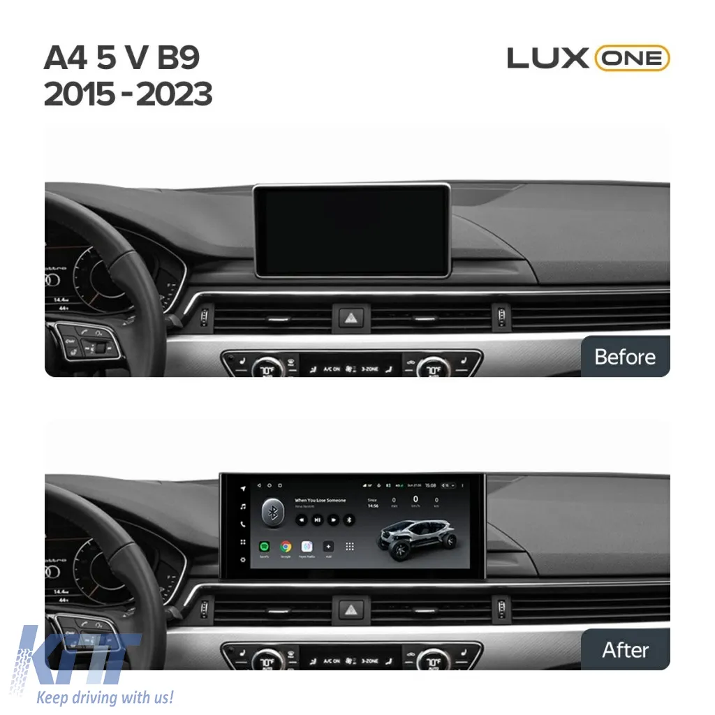 Teyes Lux One Car Navigation suitable for Audi A4 B9 2016-2023 6+128GB 12.3 IPS Octa-Core 2.0 GHz Android 4G DSP Bluetooth 5.1